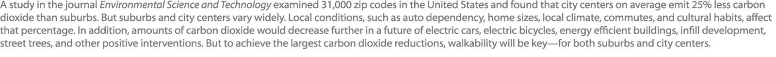 A study in the journal Environmental Science and Technology examined 31,000 zip codes in the United States and found ...